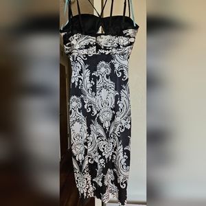 Black and White Silk Marciano dress